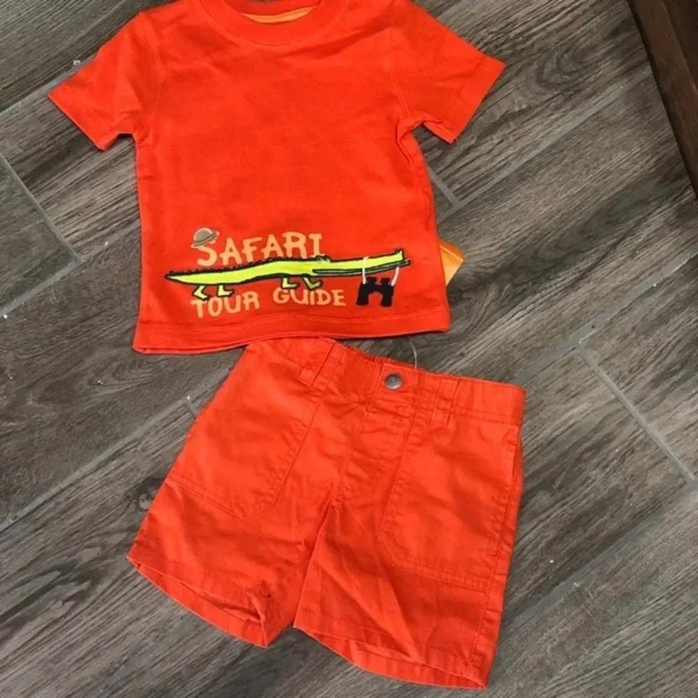 NWT infant Gymboree safari set 6-12m